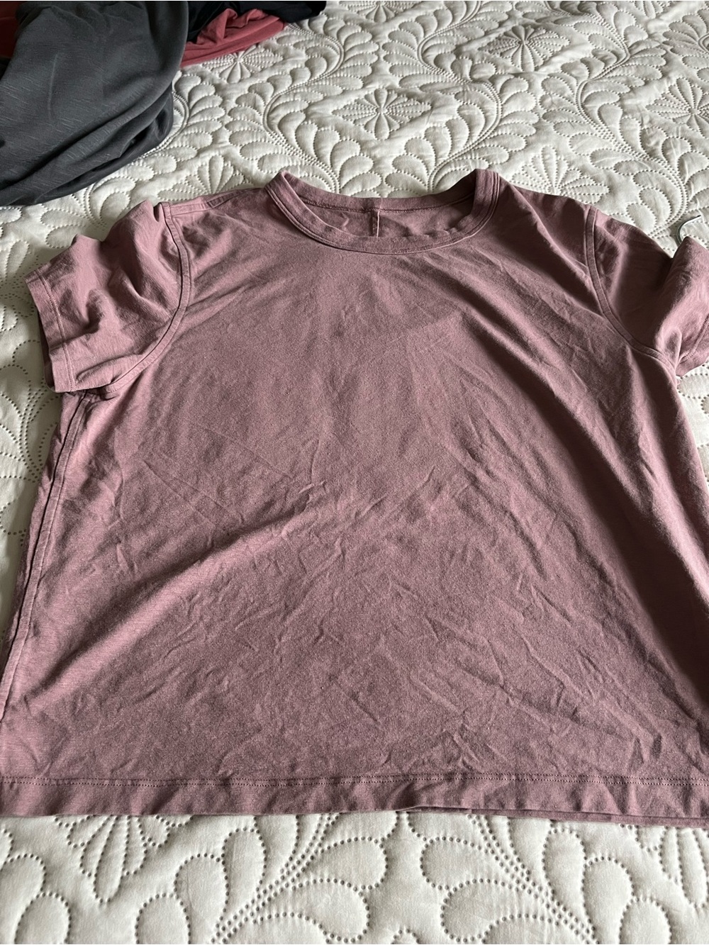 Women's Crewneck Tee in Mauve Pink
